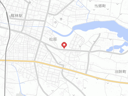 館林市城沼総合体育館の地図