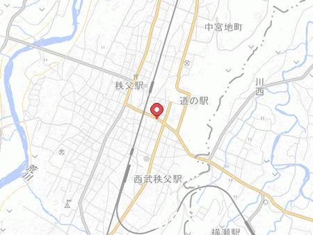 自遊空間 秩父中央店の地図