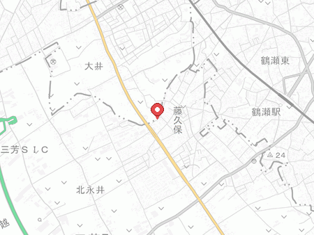 自遊空間 三芳藤久保店の地図
