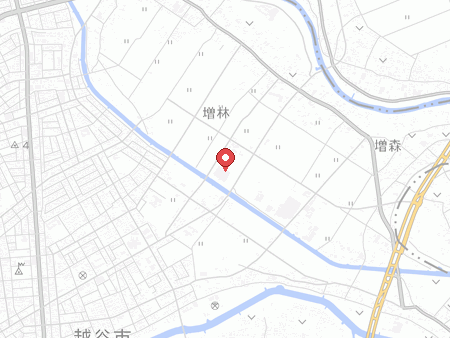 越谷市総合体育館の地図