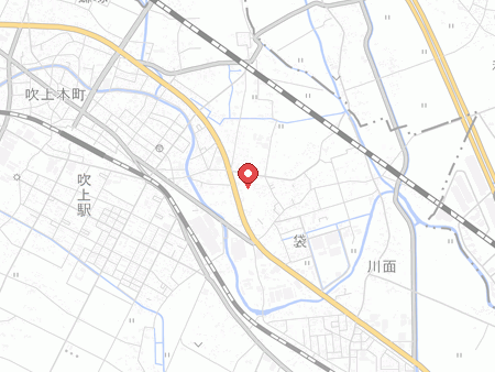 自遊空間 吹上店の地図