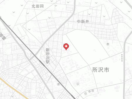 所沢市民体育館の地図