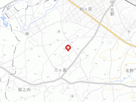 三ヶ島地区体育館の地図
