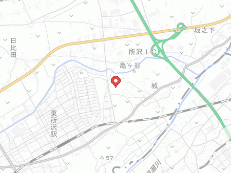柳瀬地区体育館の地図