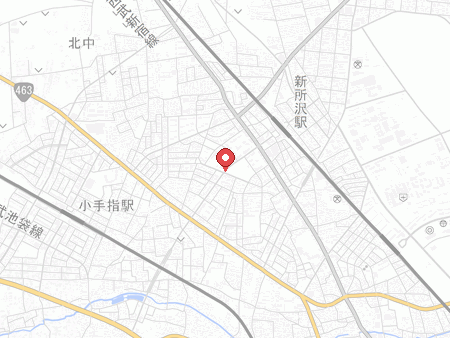 新所沢地区体育館の地図