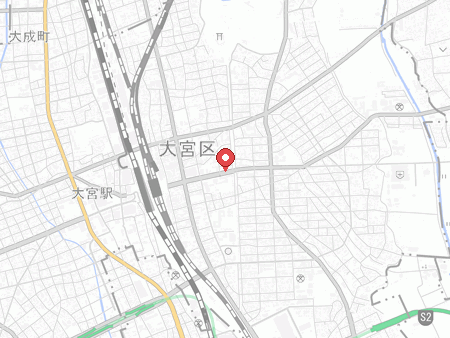 おおみや卓球場の地図