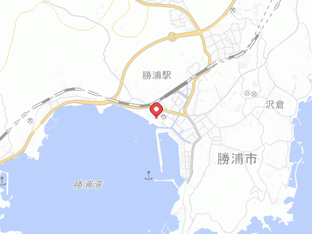 勝浦ホテル三日月の地図