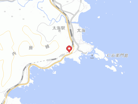 画家ゆかりの宿海上ホテル江澤館の地図