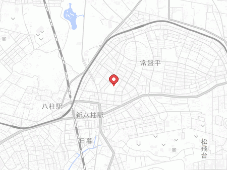 常盤平体育館の地図