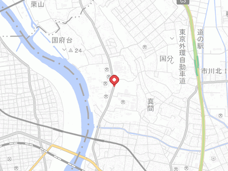 市川市スポーツセンター（国府台公園）の地図