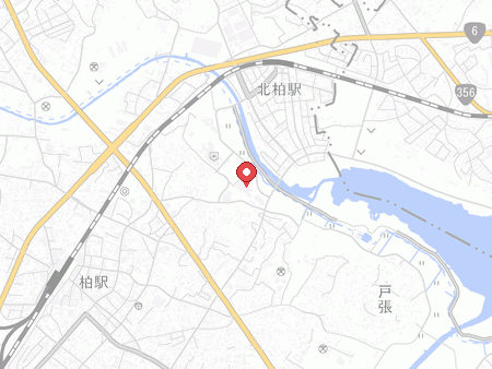 柏市中央体育館の地図