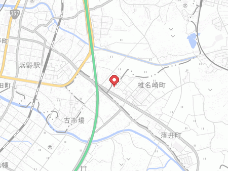 古市場公園スポーツ施設の地図
