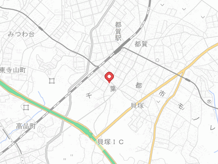 自遊空間 千葉都賀店の地図