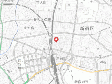 新宿コパボウルの地図