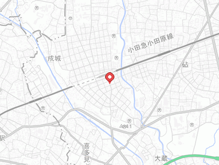 テーブルテニス成城の地図