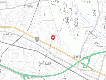 武蔵野の森総合スポーツプラザの地図