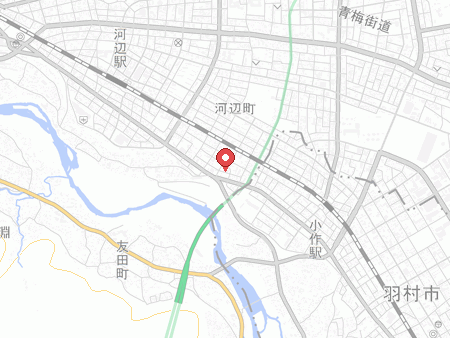 河辺市民センター体育館の地図