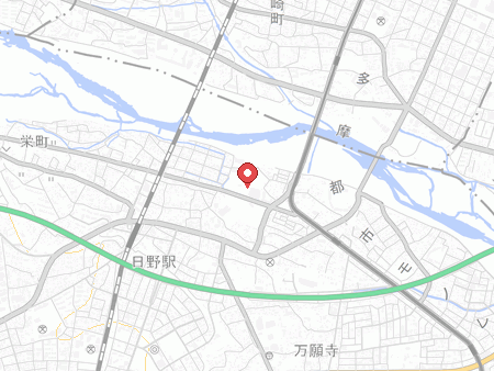 日野市市民の森ふれあいホールの地図