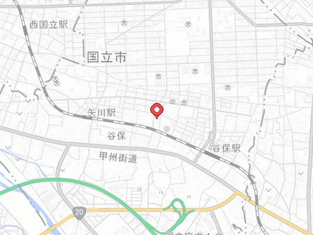 くにたち市民総合体育館の地図