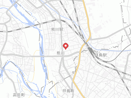 熊川地域体育館の地図