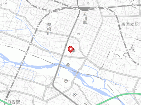 柴崎市民体育館の地図