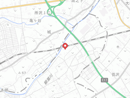 清瀬市市民体育館の地図