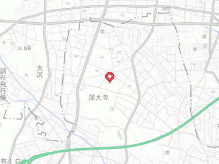 調布市総合体育館の地図