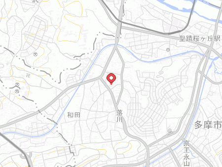 多摩市立総合体育館の地図