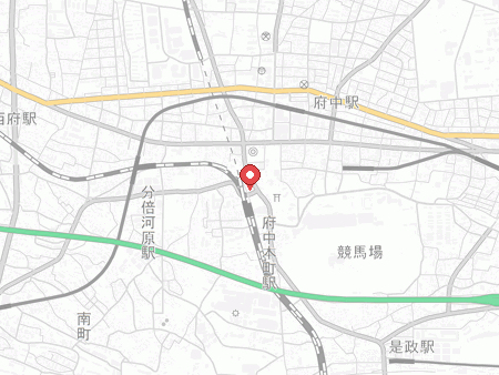 ラウンドワン 府中本町駅前店の地図