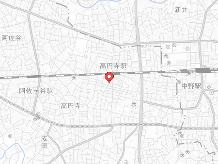 高円寺卓球バー＆アートギャラリー KENIANの地図