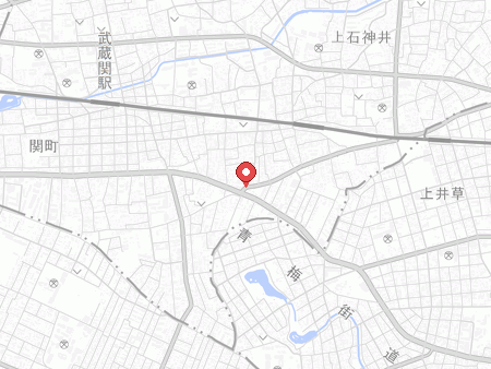 上石神井体育館の地図
