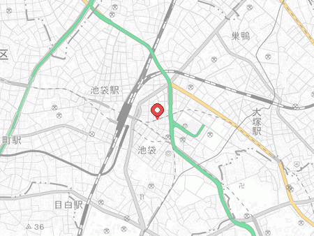 ラウンドワン 池袋店の地図