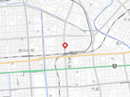 自遊空間 亀戸店の地図