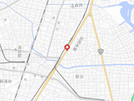 大田区総合体育館の地図