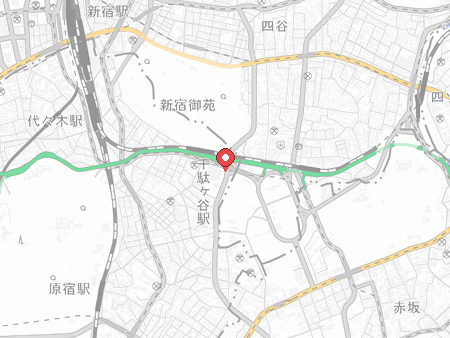 東京体育館の地図