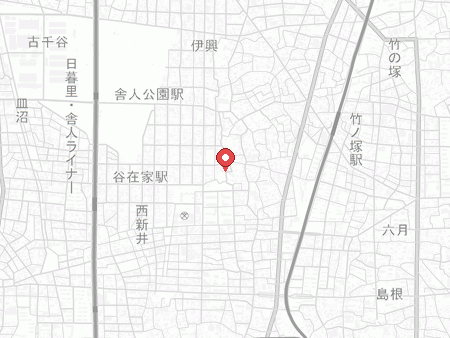 伊興地域体育館の地図