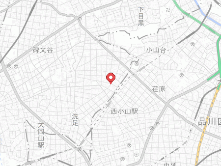 目黒区立中央体育館の地図