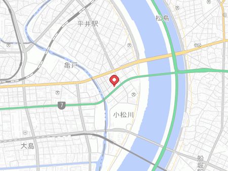 小松川さくらホールの地図