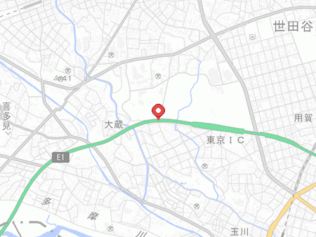 大蔵運動公園（世田谷区総合運動場）の地図