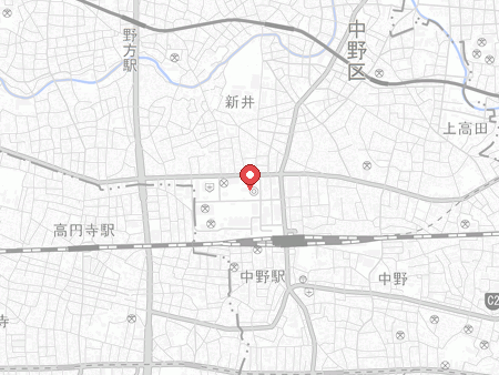中野体育館の地図
