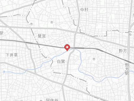 鷺宮体育館の地図