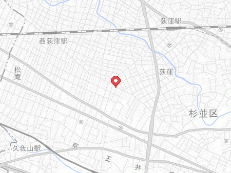 大宮前体育館の地図