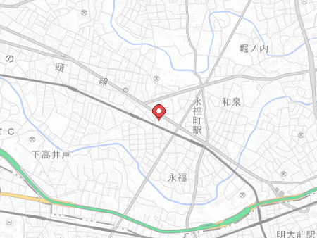 永福体育館の地図