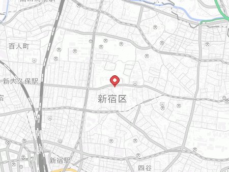新宿ここ・から広場多目的運動公園の地図