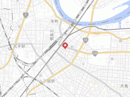 スマート卓球ジム川崎店の地図