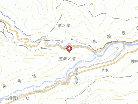 塔之沢温泉 元湯 環翠楼の地図
