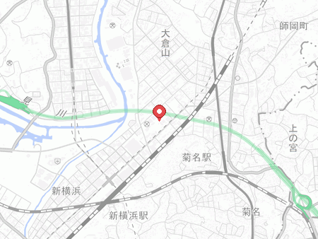 港北スポーツセンターの地図