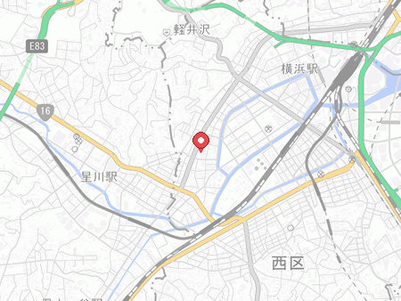 横浜市西スポーツセンターの地図