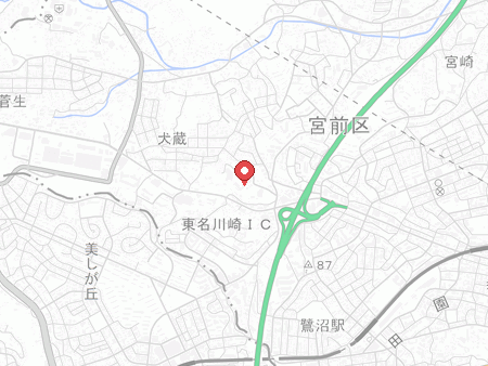 川崎市宮前スポーツセンターの地図