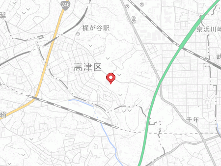 川崎市民プラザの地図